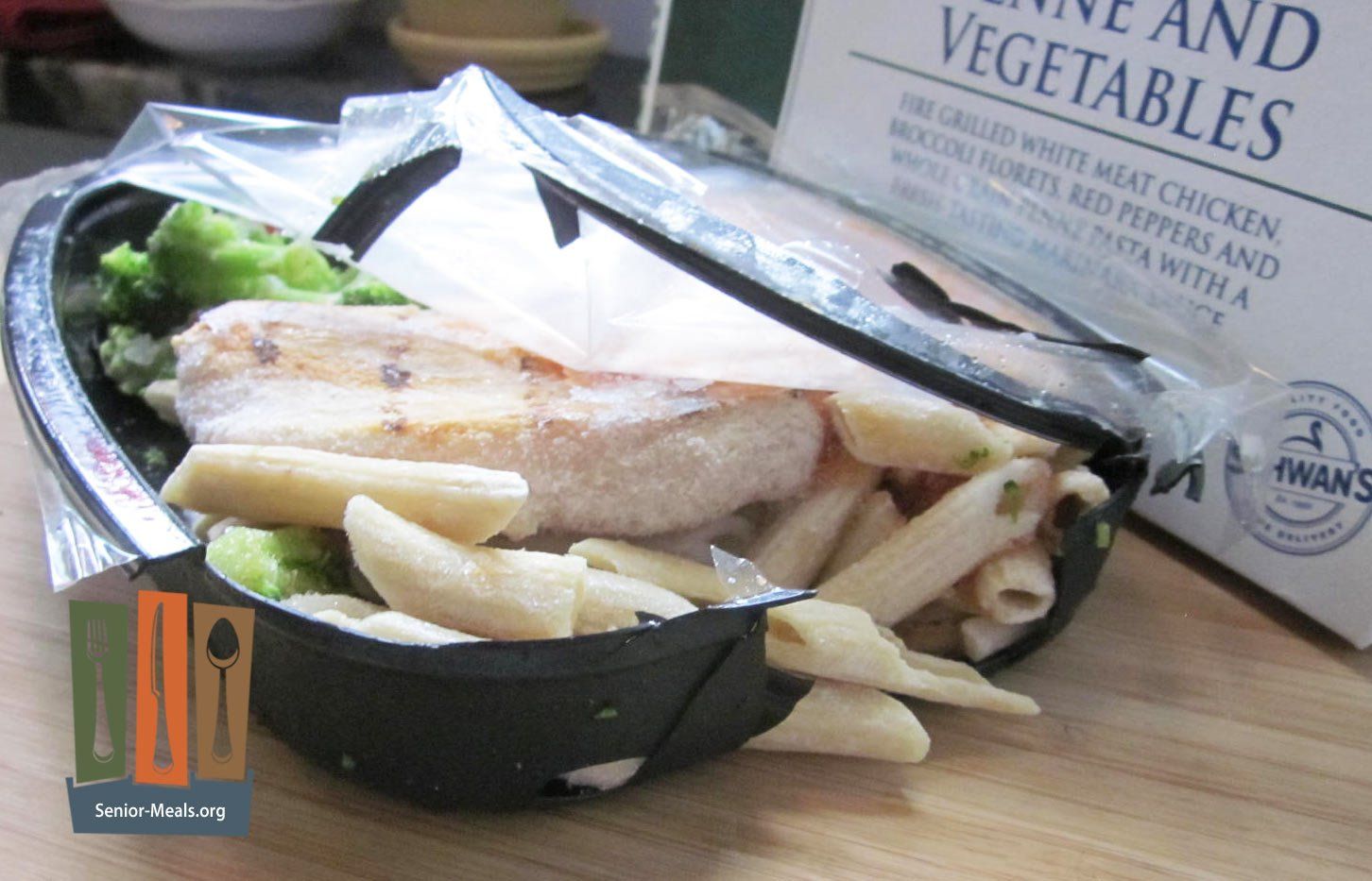 Cracked Trays on Single Serving Senior Meals