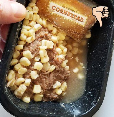 Excessive water in the single compartment tray is still ruining meals.