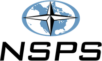 NSPS Logo of NSPS with a star symbol over a blue map of the world. The letters NSPS are in black.