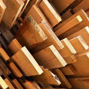 wooden slabs