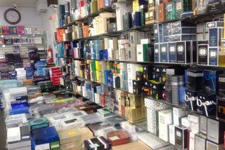 Perfumes in the store