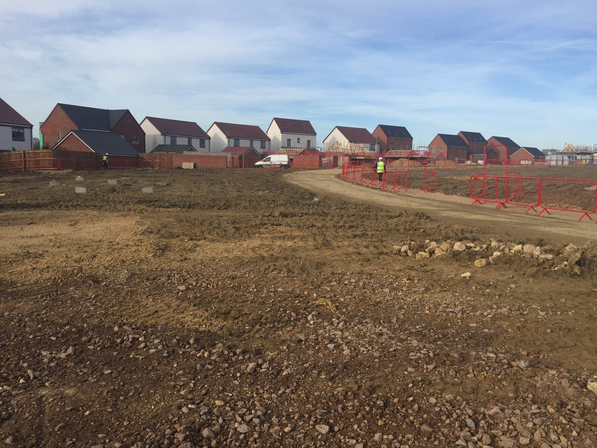 after carrying out the site clearance work