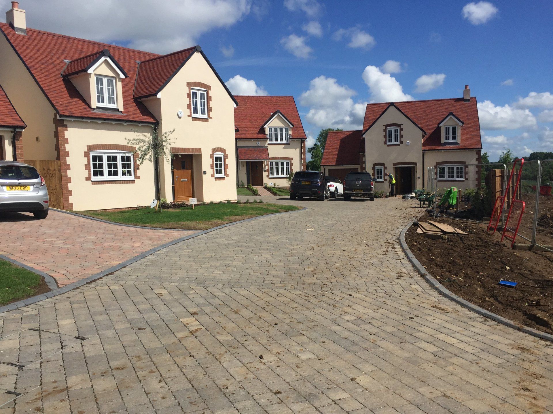 after installing the patios