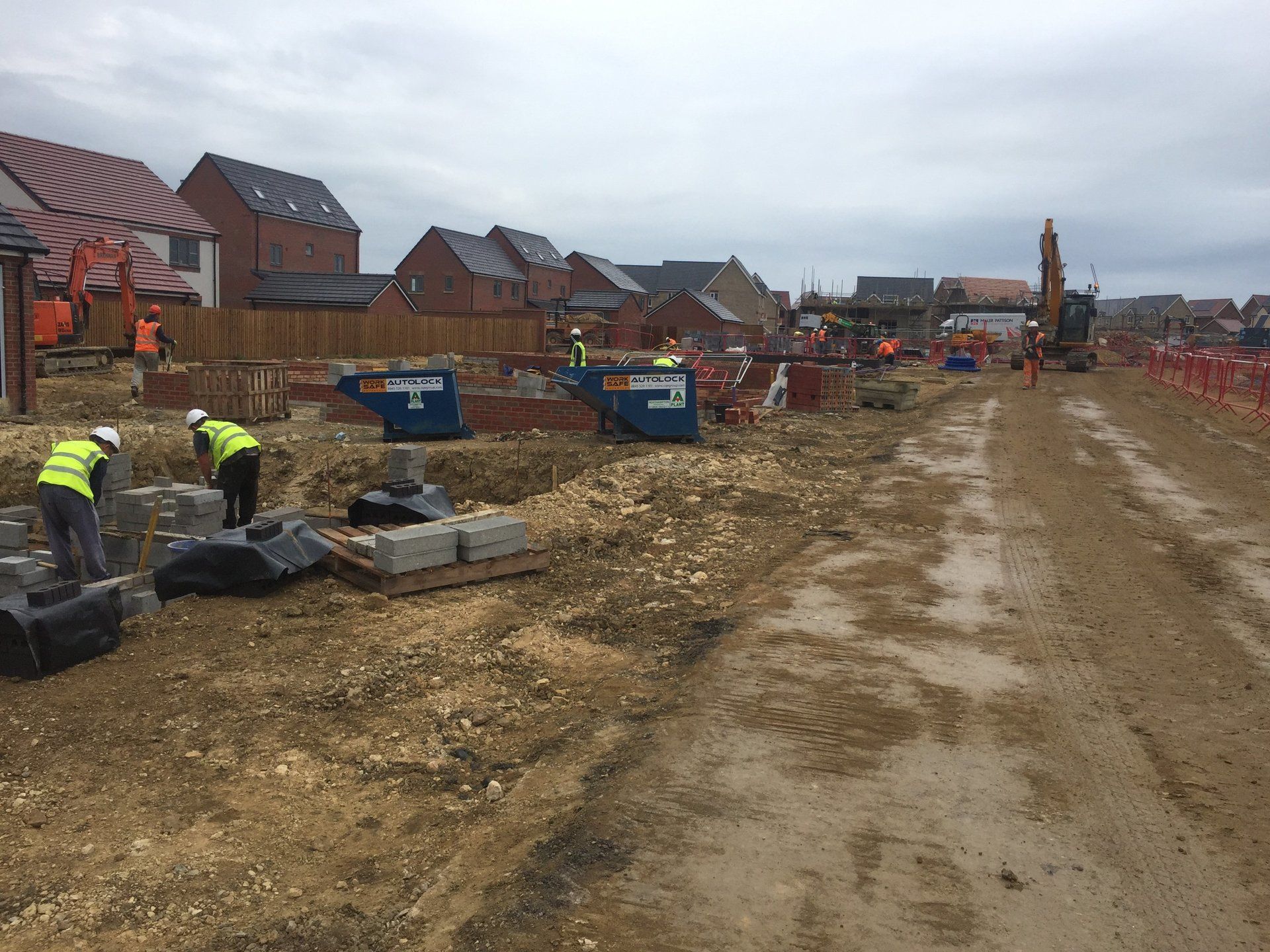 site clearance work in progress