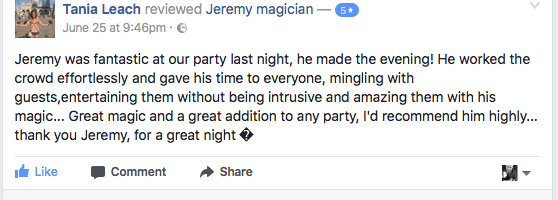 magician in london for hire