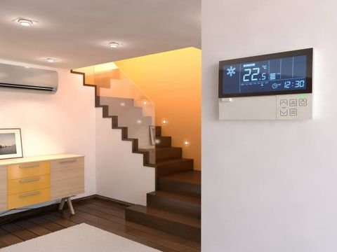 Control Panel Of The Conditioner System — Huntington Beach, CA — Amm Air Conditioning & Heating