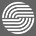 White, concentric, curved lines forming a stylized circular shape on a gray background.