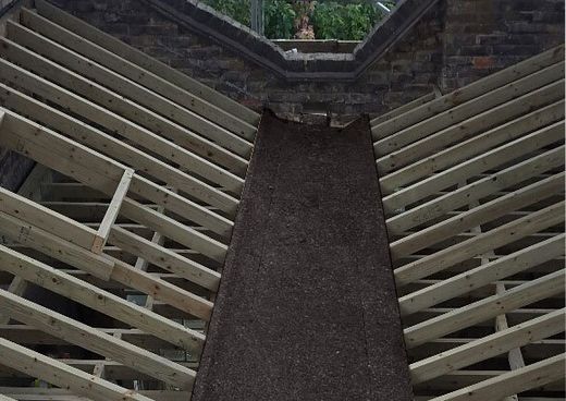 Roofing - after mastic asphalting