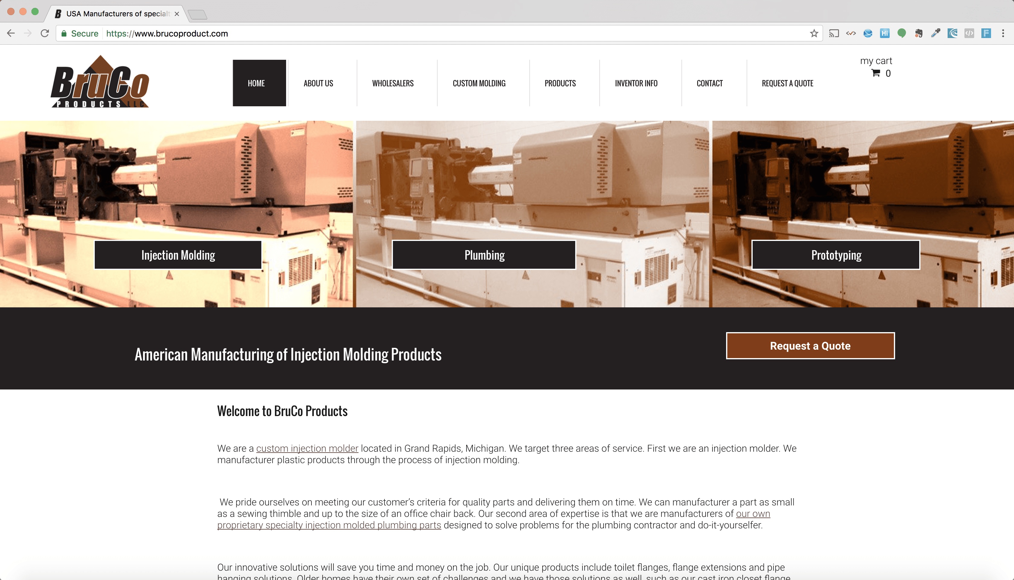 Manufacturing Website Design