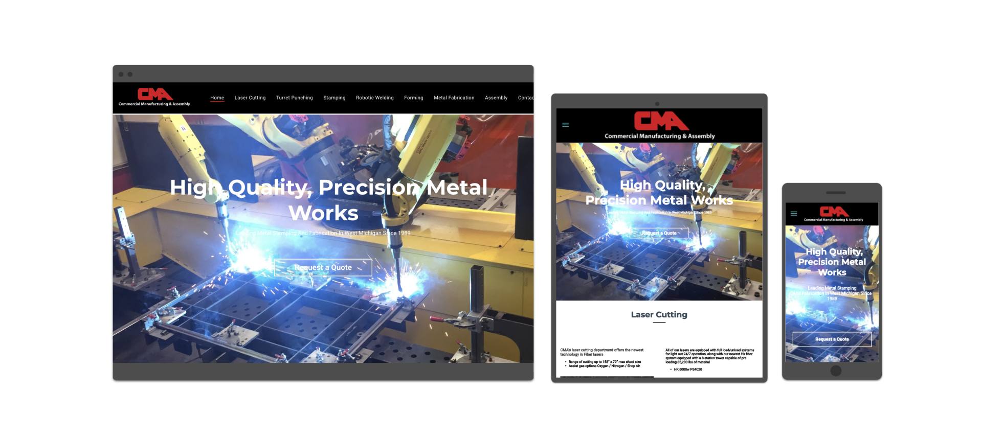 Manufacturing Website Design