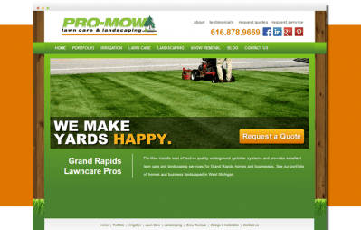 Landscaping Website Design