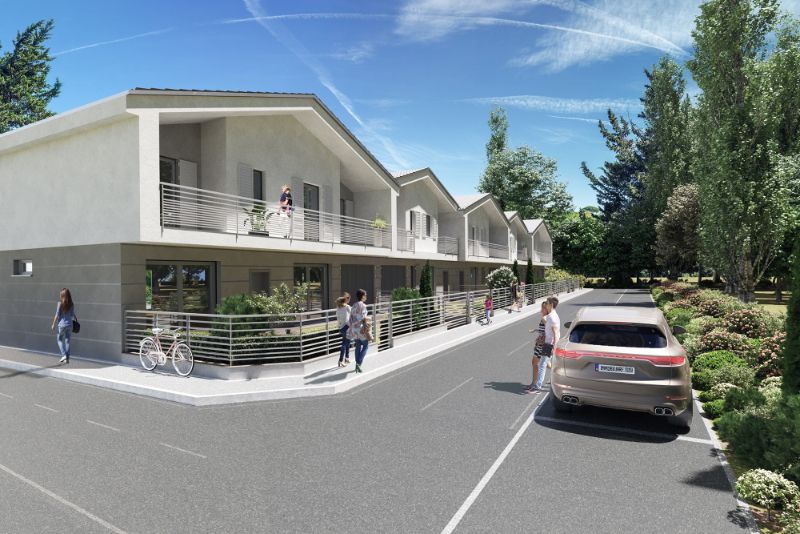 rendering villetta in costruzione
