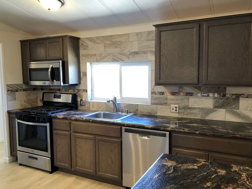 Dark Brown Kitchen Cabinets — Carson City, NV — The Top Shop