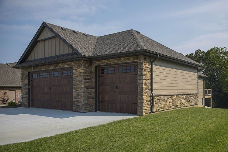Garage of a Custom Home by Hansman Custom Homes in Mid-MO