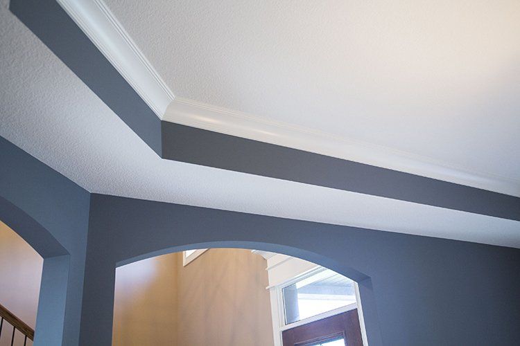 Ceiling Lining With Blue & White by Hansman Custom Homes in Mid-MO