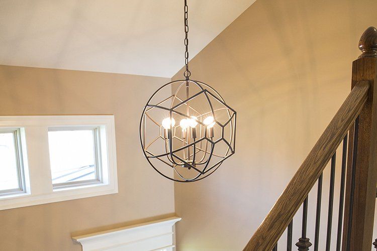 Circular Chandelier by Hansman Custom Homes in Mid-MO