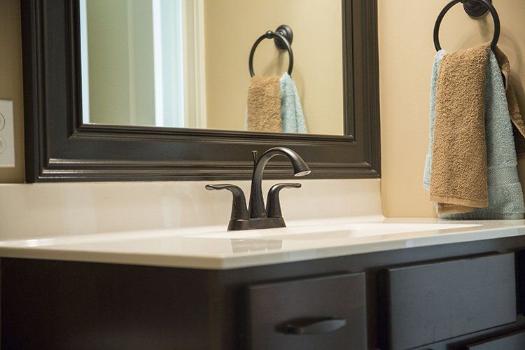 Closeup of a Custom Sink in Mid-Missouri Built by Hansman Custom Homes