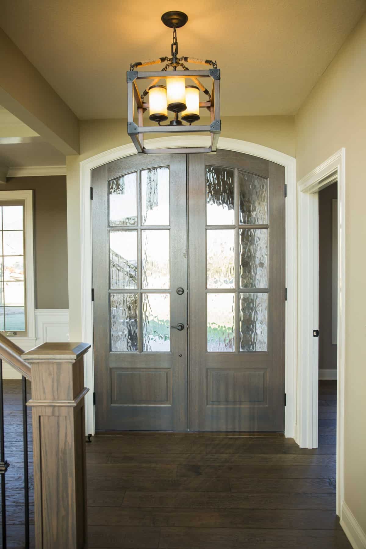 Entrance & Ceiling Light of Custom Home by Hansman Custom Homes in Mid-MO
