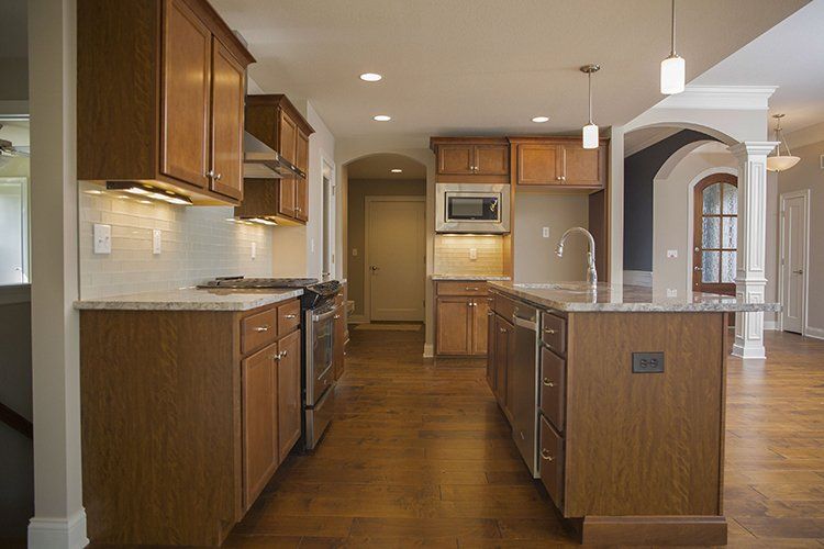 Walk-in View of Kitchen by Hansman Custom Homes in Mid-Missouri