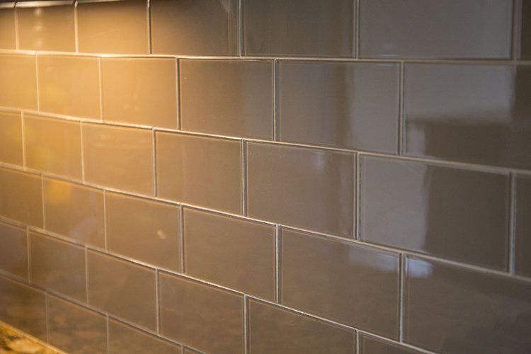 Gray Tile Backsplash by Hansman Custom Homes in Mid-Missouri