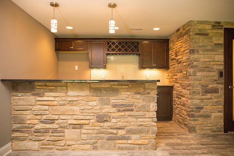 A Cozy Custom Wet Bar by Hansman Custom Homes in Mid-MO