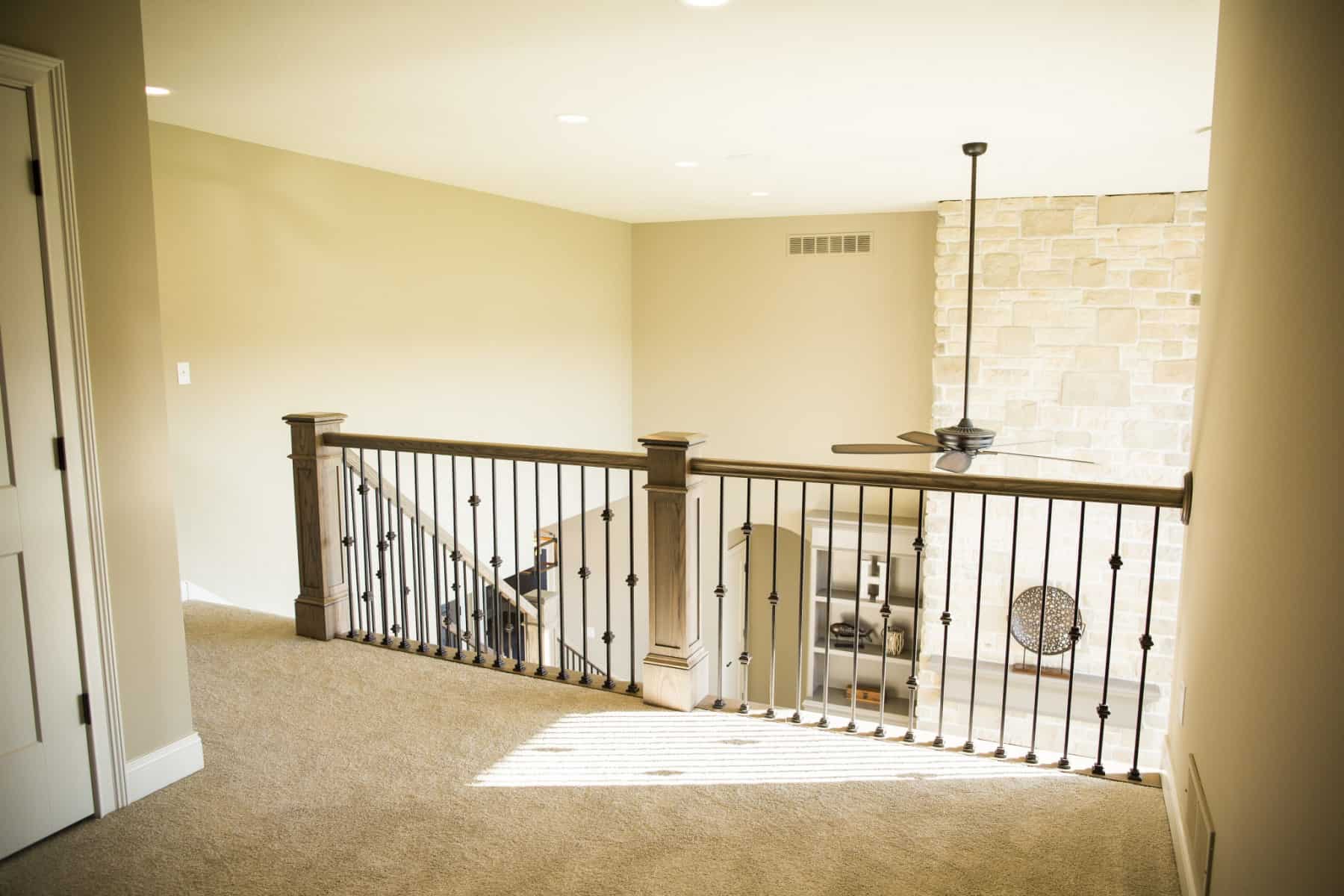 Upstairs Hallway by Hansman Custom Homes in Mid-MO