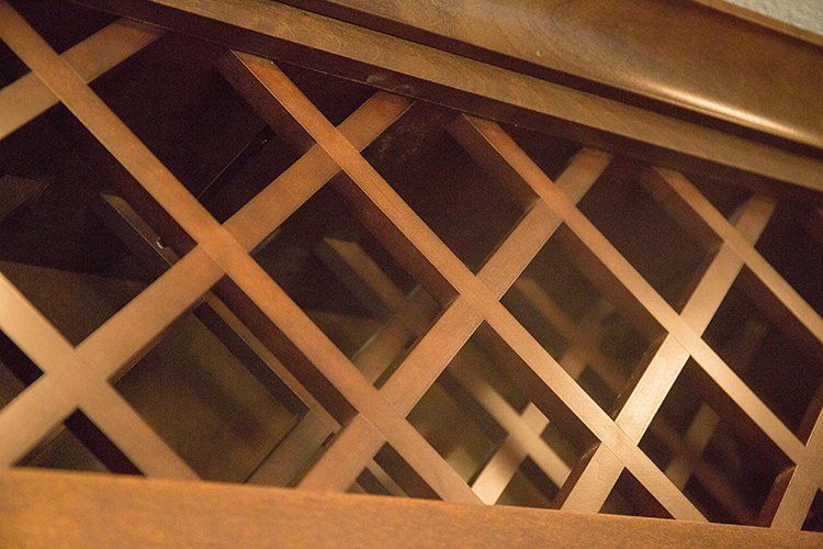Wine Shelves by Hansman Custom Homes in Mid-Missouri