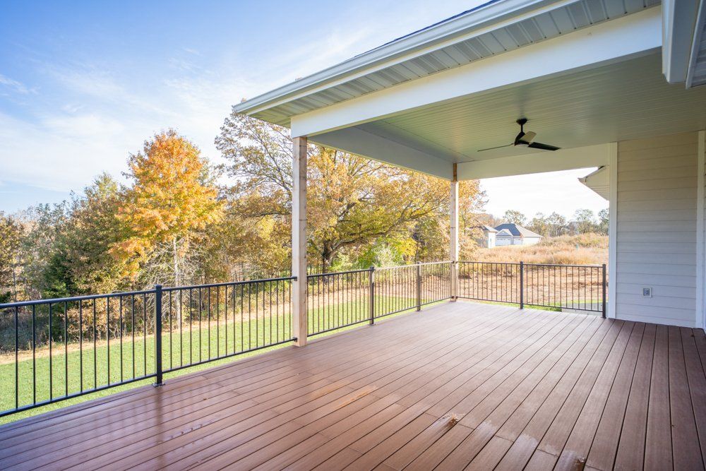 Balcony Space & Railing by Hansman Custom Homes in Mid-MO