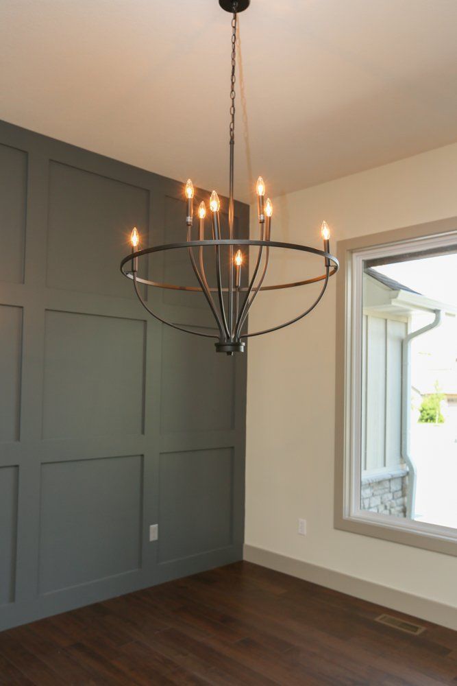 Gray & White Room by Hansman Custom Homes in Mid-MO