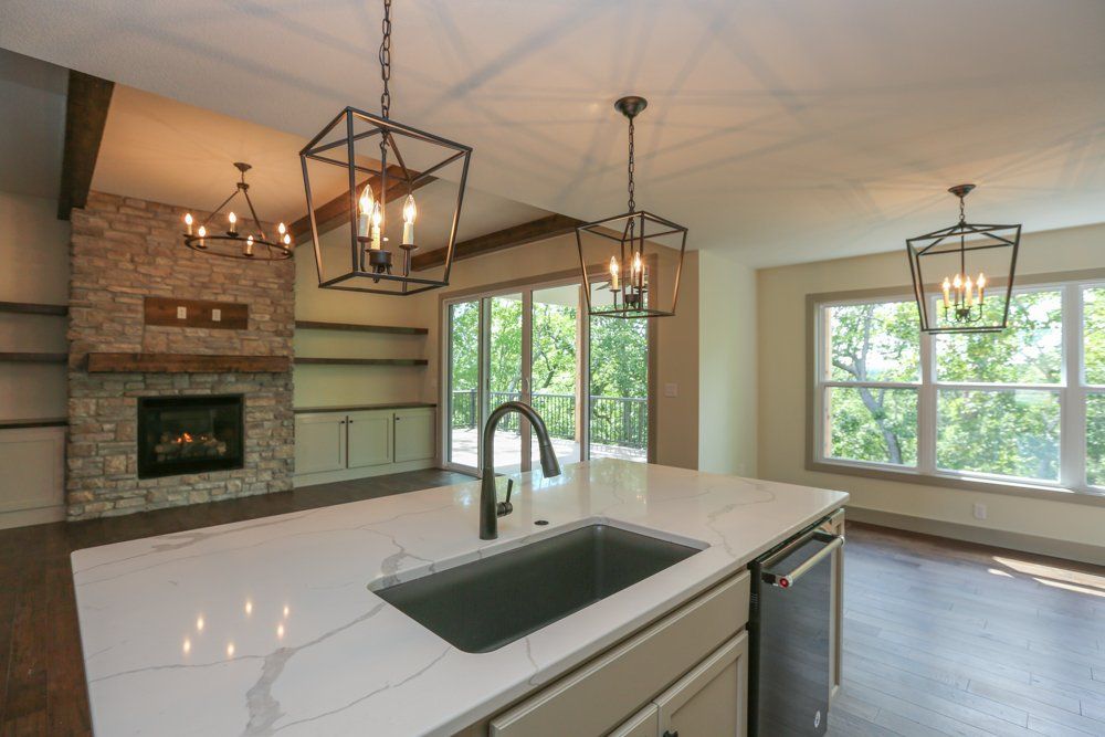 Custom Upstairs Kitchen by Hansman Custom Homes in Mid-Missouri
