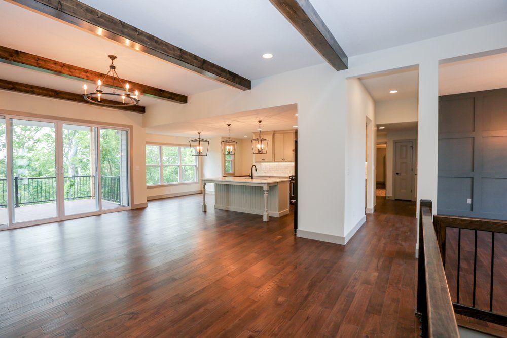 Upstairs Guest Entertainment Room by Hansman Custom Homes in Mid-Missouri