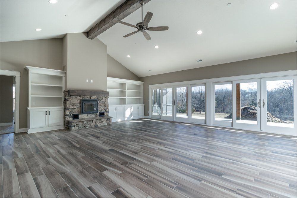 Custom Large Living Room by Hansman Custom Homes in Mid-Missouri