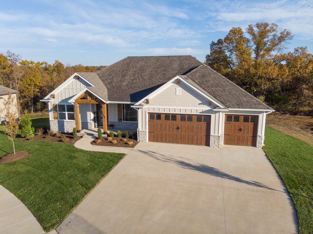 Driveway & Custom Home by Hansman Custom Homes in Mid-MO