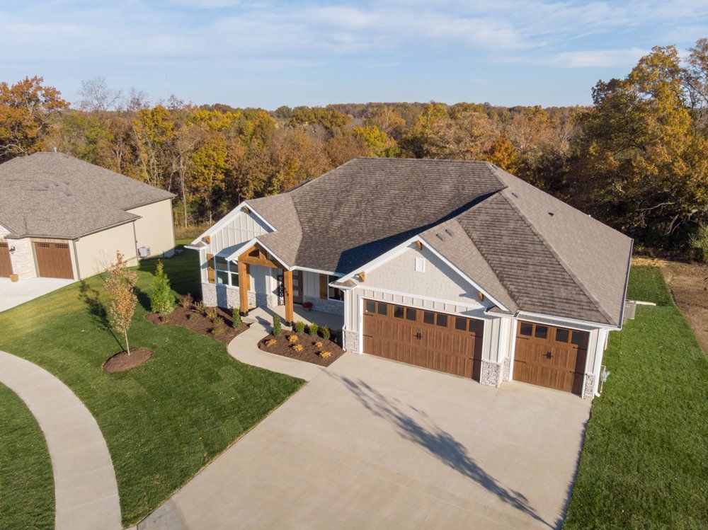 High View of Custom Home by Hansman Custom Homes in Mid-MO