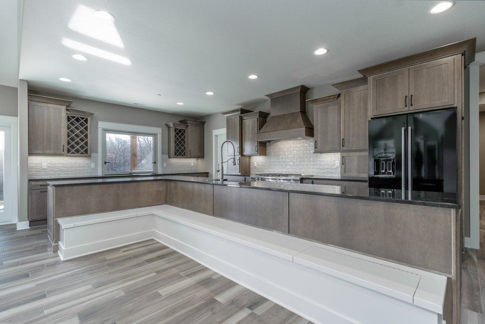 L-Shaped Kitchen by Hansman Custom Homes in Mid-Missouri