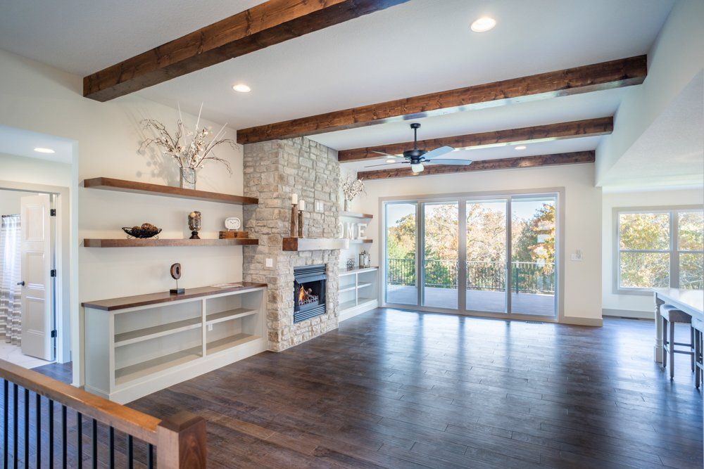 Community Living Room by Hansman Custom Homes in Mid-Missouri