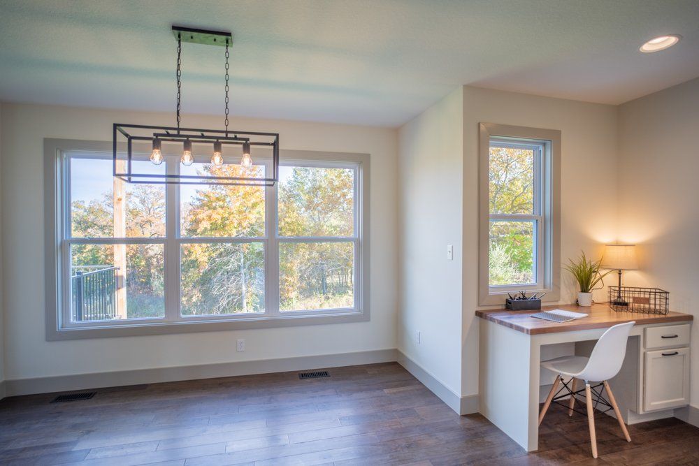 Spacious Room & Study Desk by Hansman Custom Homes in Mid-MO