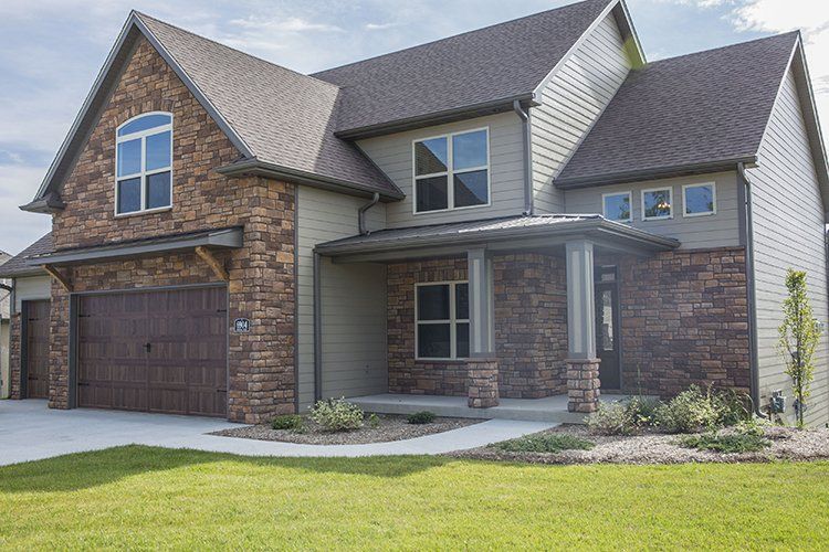 Entrance to Custom Home by Hansman Custom Homes in Mid-MO