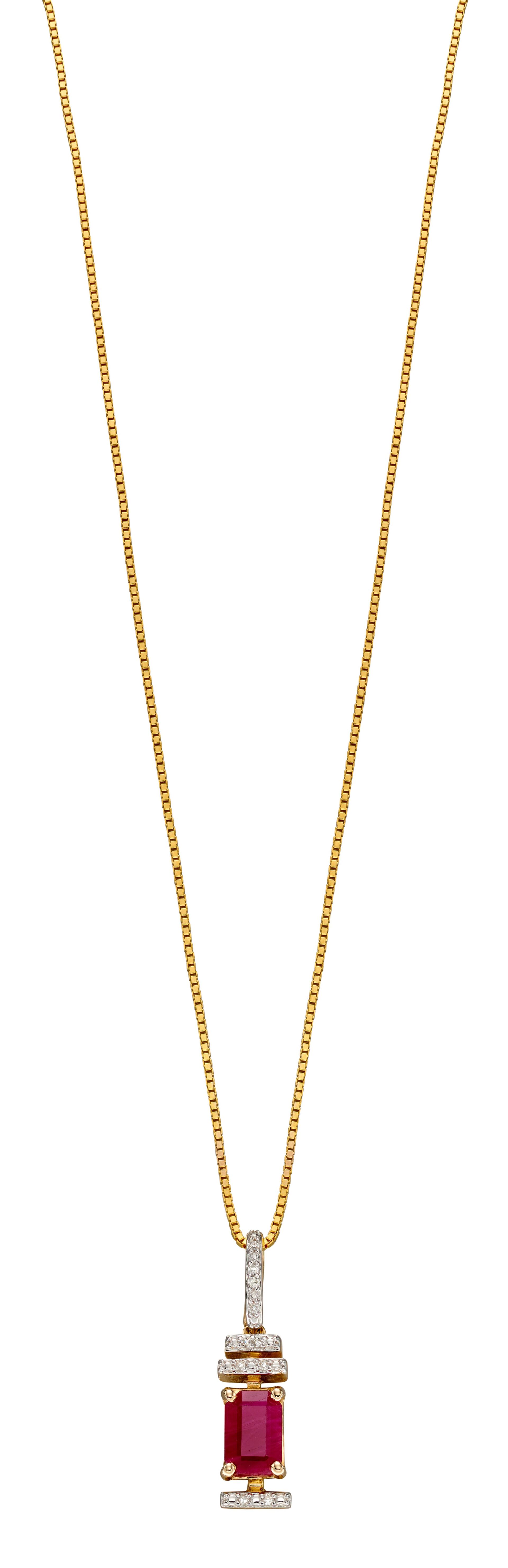 gold ruby necklace
