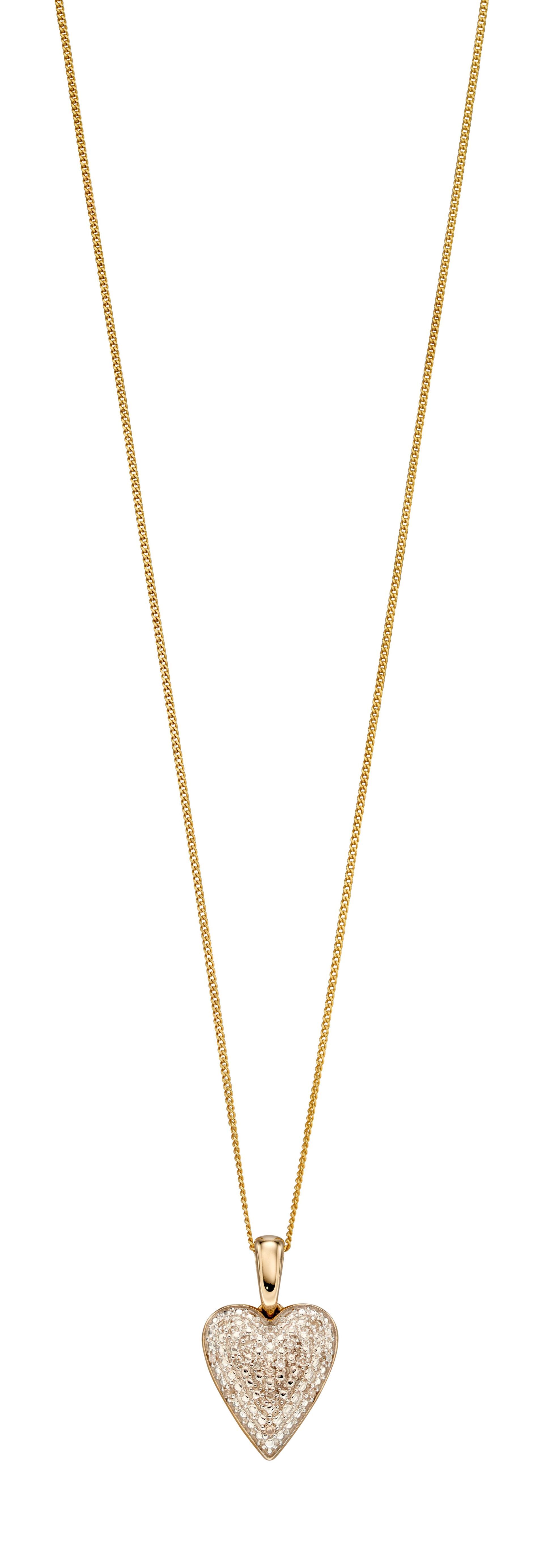diamond heart necklace