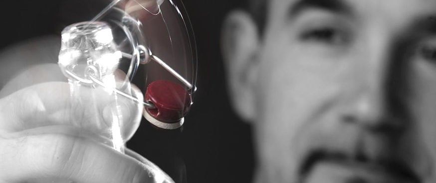 Cameriere porta una bottiglia di vino