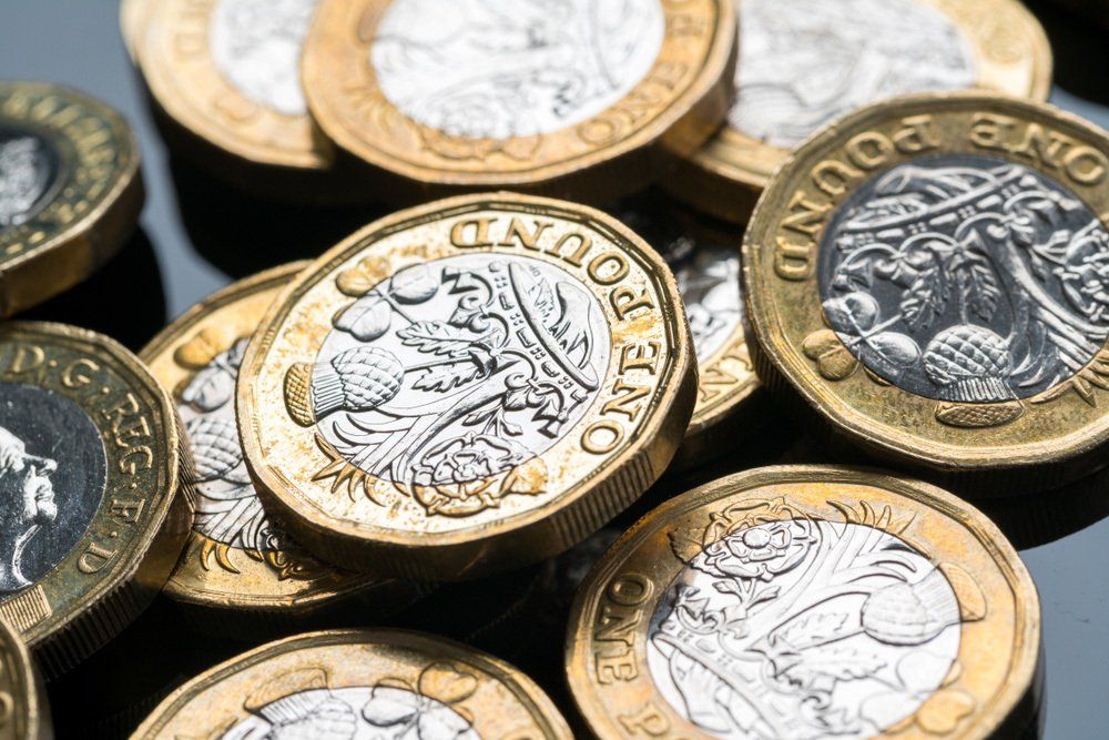 golden coins with golden key, key to money, business financial success concept