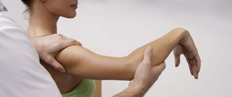 A physiotherapist at work in Melbourne