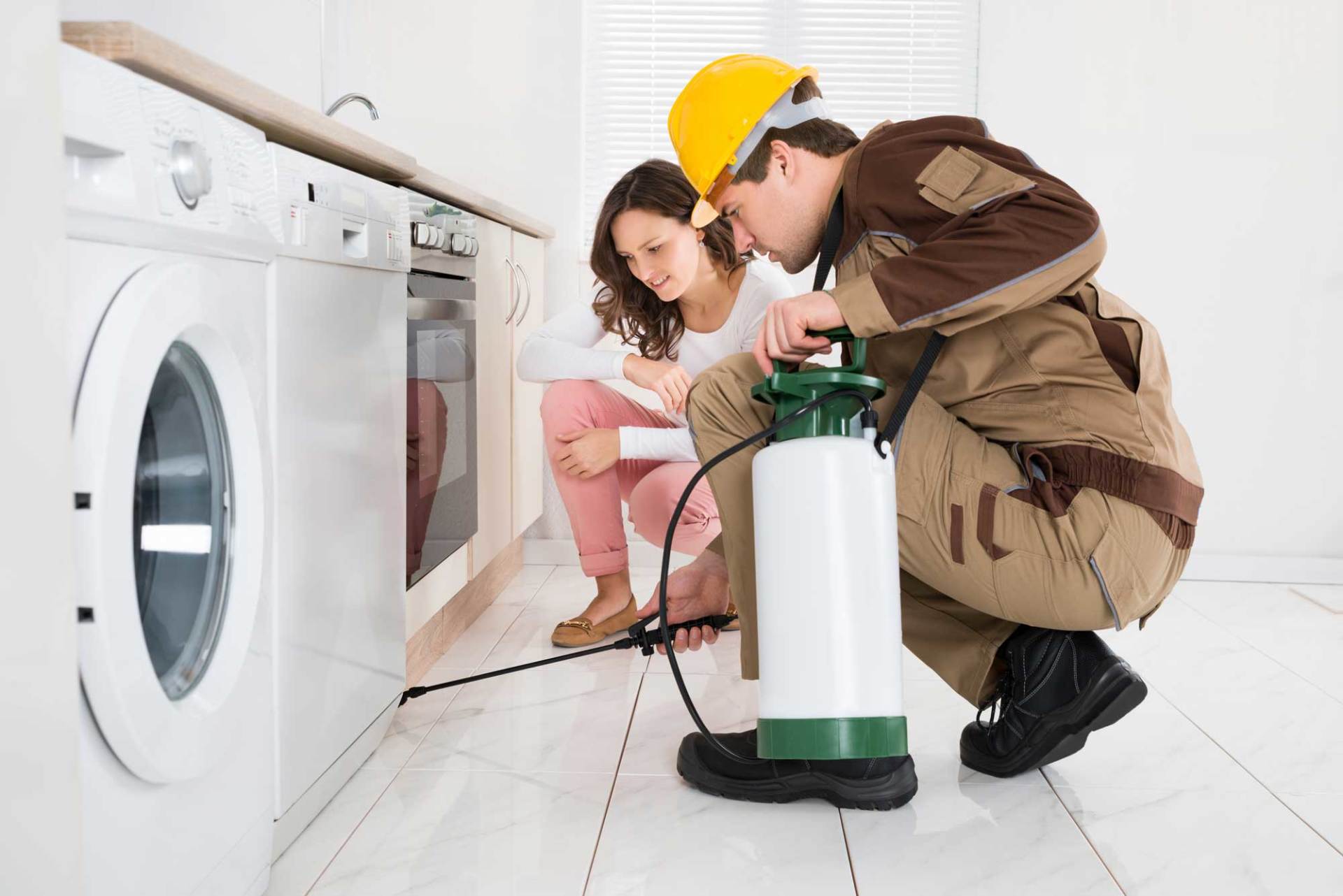Pest Control With Client — Bedford, PA — Able Pest Control
