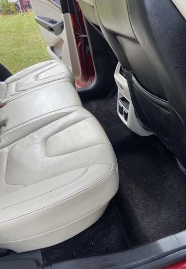 tan clean car seat