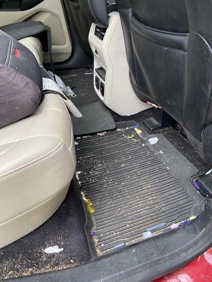 tan dirty car sear
