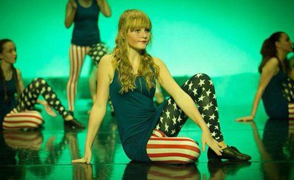 dancers in stars and stripes leggings