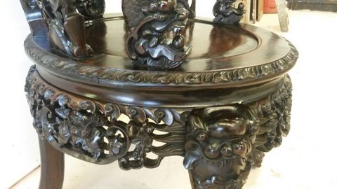 table with traditional design