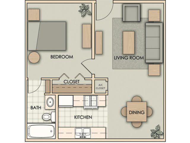 ONE BEDROOM