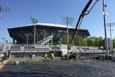 Tennis Court Under Construction | Tennis Court Contractors | R.S. Site & Sports